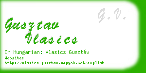 gusztav vlasics business card